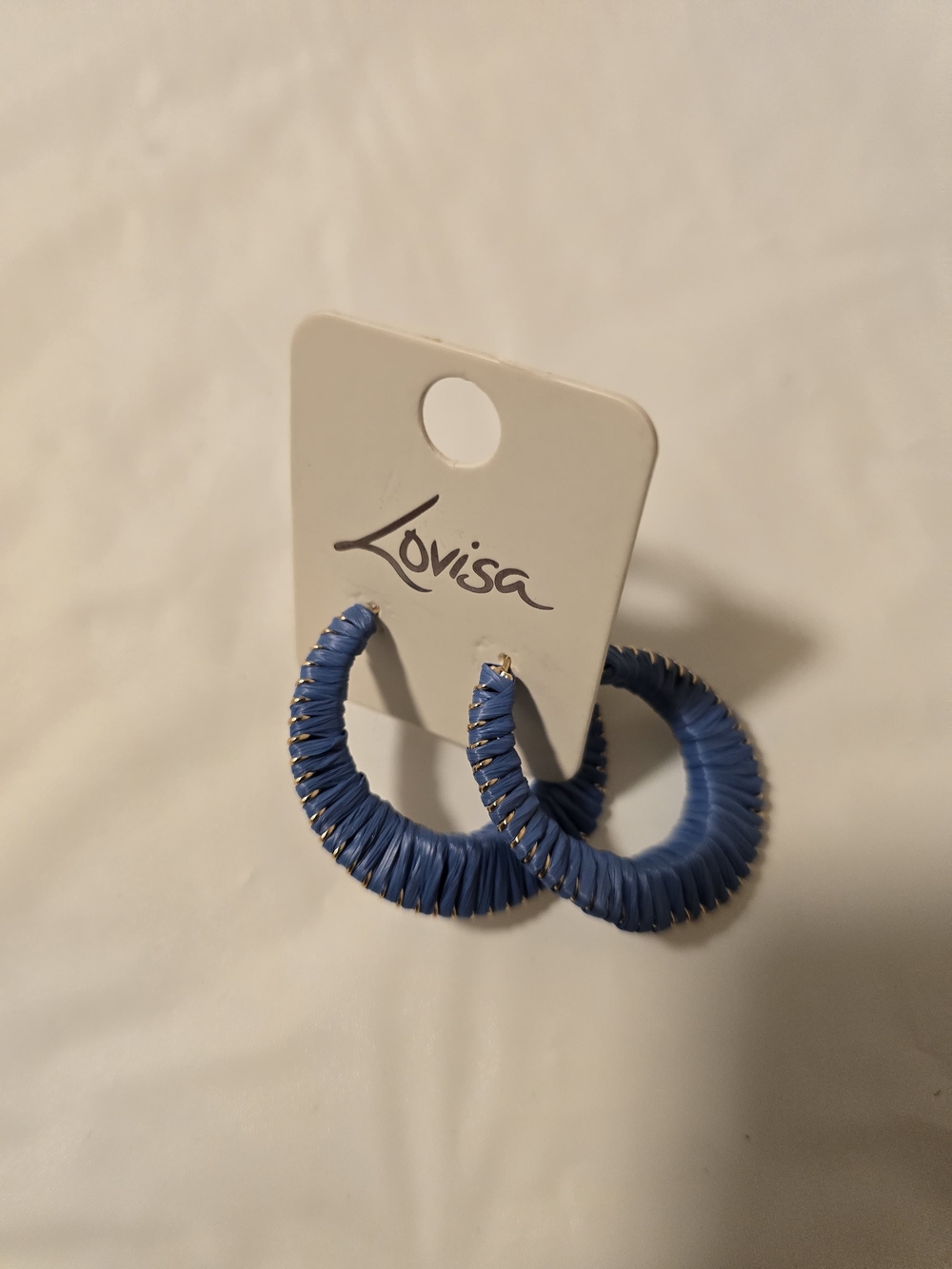 Lovisa Blue Wrapped Hoop Earrings